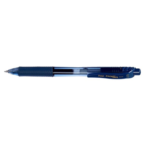 Roller encre gel rétractable energel x bl107 pointe 0 7 mm bleu nuit pentel