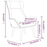 vidaXL Chaise de relaxation avec repose-pied Vert foncé Tissu