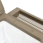 vidaXL Chariot de service 3 en 1 marron clair polypropylène