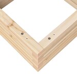 vidaXL Jardinière 50x50x23 cm bois de pin massif