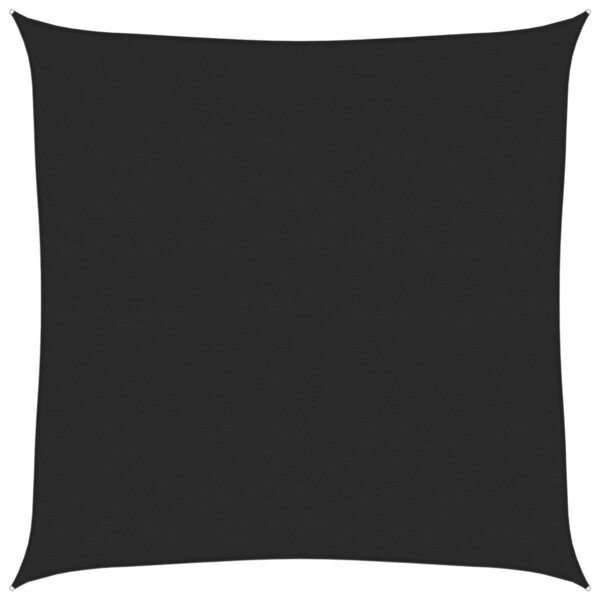 vidaXL Voile d'ombrage 160 g/m² Noir 6x6 m PEHD