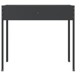 vidaXL Jardinière Anthracite 100 5x40 5x90 cm Acier galvanisé