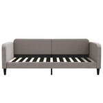 vidaXL Lit de jour avec matelas taupe 100x200 cm tissu