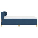 Box Spring Bed bleu vidaXL avec matelas  100x200 cm  en tissu