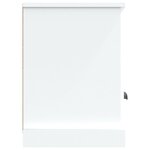 vidaXL Meuble TV blanc 100x35x50 cm bois d'ingénierie
