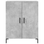 vidaXL Buffet haut Gris béton 69 5x34x180 cm Bois d'ingénierie