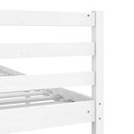 vidaXL Cadre de lit sans matelas blanc 150x200 cm bois massif