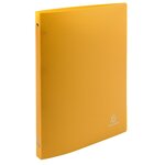 Classeur 4 Anneaux 15mm Polypropylène Opak - A4 - Jaune - X 25 - Exacompta