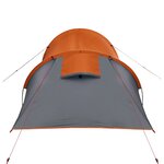 vidaXL Tente de camping tunnel 2 personnes orange imperméable