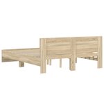 vidaXL Cadre de lit sans matelas chêne sonoma 140x200 cm