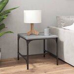 vidaXL Table d'appoint Sonoma gris 40x40x35 cm Bois d'ingénierie