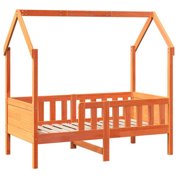 vidaXL Cadre de lit d'enfants forme de maison 70x140cm bois pin massif