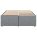 vidaXL Cadre de lit sans matelas gris clair 140x190 cm tissu