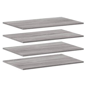 vidaXL Étagères murales 4 Pièces sonoma gris 80x50x1 5 cm bois ingénierie