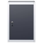 vidaXL Armoire à outils murale Style Industriel Métal Gris et noir