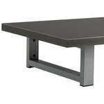 Vidaxl meuble de salle de bain en deux pièces céramique gris