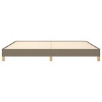 vidaXL Cadre de lit sans matelas taupe 200x200 cm tissu