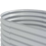 vidaXL Lit surélevé de jardin 320x80x44 cm Acier galvanisé Argenté