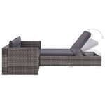 Salon de jardin meuble d'extérieur ensemble de mobilier 3 pièces avec coussins résine tressée gris 02_0015997