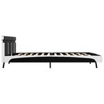 vidaXL Cadre de lit avec LED sans matelas noir 180x200 cm