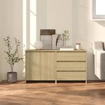 vidaXL Buffets 2 Pièces Chêne sonoma Bois d'ingénierie