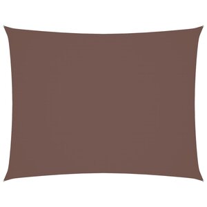 vidaXL Voile de parasol tissu oxford rectangulaire 3x4 m marron