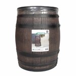 Nature Récupérateur d'eau avec aspect de bois 50 L 38x49 5 cm Marron
