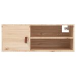 vidaXL Armoires murales 2 Pièces 80x30x30 cm Bois de pin massif