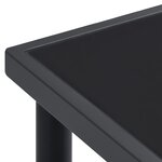 vidaXL Ensemble à manger de jardin 7 Pièces noir textilène et acier