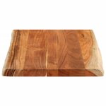 vidaXL Dessus de table 90x60x3 8 cm rectangulaire bois massif d'acacia
