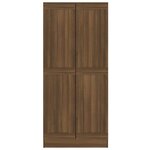 vidaXL Armoire à livres Chêne marron 82 5x30 5x185 5cm Bois ingénierie