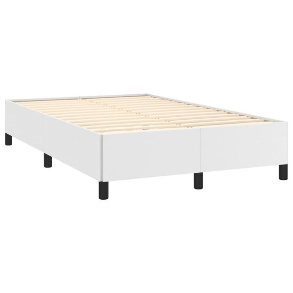 vidaXL Cadre de lit blanc 120x190 cm similicuir