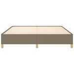 vidaXL Cadre de lit Taupe 160x200 cm Tissu