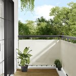 vidaXL Écran de balcon crème 90x1000 cm 100  polyester oxford