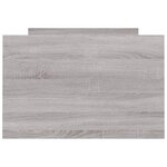 vidaXL Cadre de lit tête de lit et pied de lit sonoma gris 75x190 cm