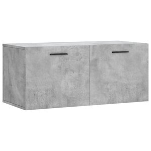 vidaXL Armoire murale gris béton 80x36 5x35 cm bois d'ingénierie