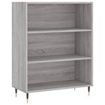 vidaXL Buffet haut Sonoma gris 69 5x34x180 cm Bois d'ingénierie