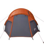 vidaXL Tente de camping tunnel 2 personnes orange imperméable