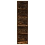 vidaXL Garde-robe chêne fumé 50x50x200 cm bois d'ingénierie
