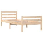 vidaXL Cadre de lit sans matelas bois massif 100x200 cm