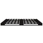 vidaXL Lit de palette sans matelas noir 140x190 cm bois massif