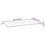 vidaXL Coussins de banc jardin lot de 2 beige 100x50x7 cm tissu Oxford