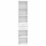 vidaXL Buffet haut blanc 40x42 5x185 cm bois d'ingénierie