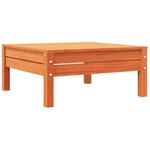 vidaXL Canapé de jardin 3 places cire marron bois de pin massif