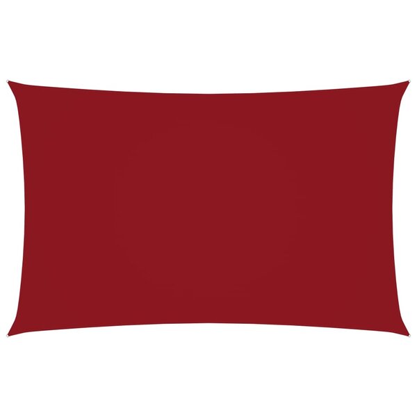 vidaXL Voile de parasol Tissu Oxford rectangulaire 5x8 m Rouge