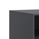vidaXL Meubles TV 2 Pièces anthracite 67x39x44 cm acier