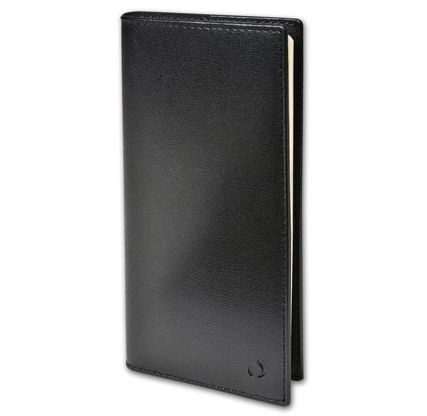 Agenda Planital + Répert. Soho noir ebene 8,8 x 17 cm QUOVADIS