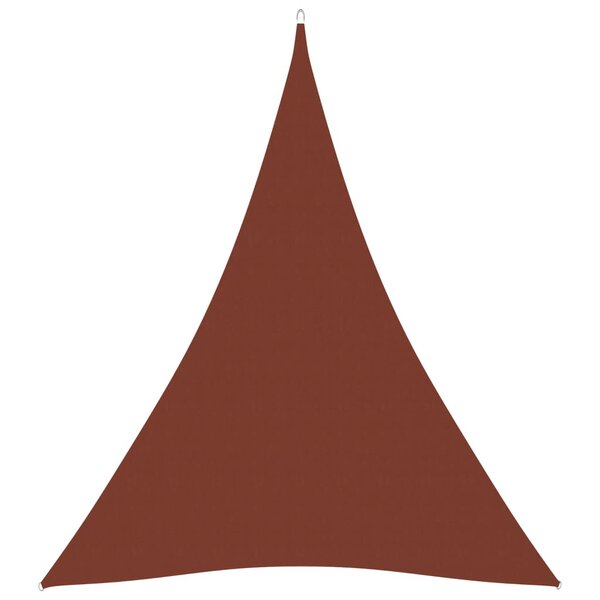 vidaXL Voile de parasol tissu oxford triangulaire 5x6x6 m terre cuite