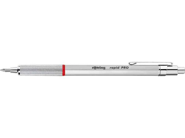 Stylo bille Rétractable rapid PRO CHROME Pointe M Encre Bleue ROTRING