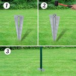 vidaXL Clôture Euro Acier 25 x 1 5 m Vert